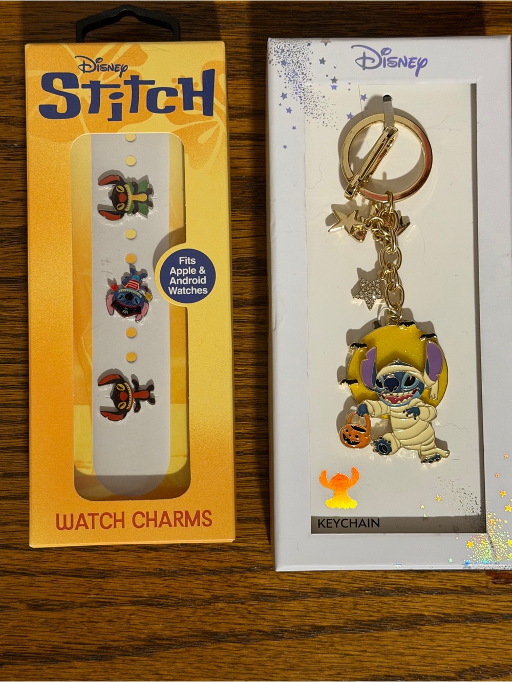 Disney Stitch Halloween Decorative Watch Charms & Key Chain NWT